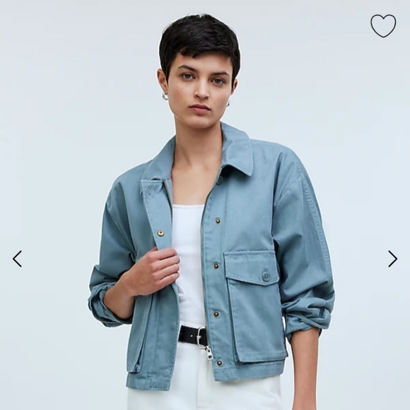 Madewell Jackets & Blazers - Women's Light Blue Utility Jacket